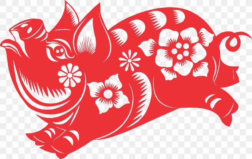 Illustration Papercutting Chinese New Year Pig Chinese Paper Cutting, PNG, 1600x1010px, Papercutting, Art, Chinese New Year, Chinese Paper Cutting, Chinese Zodiac Download Free