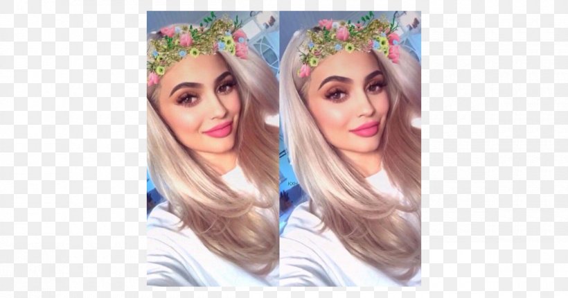 Kylie Jenner Kendall Jenner Blond Hair Coloring Wig, PNG, 1200x630px, Watercolor, Cartoon, Flower, Frame, Heart Download Free