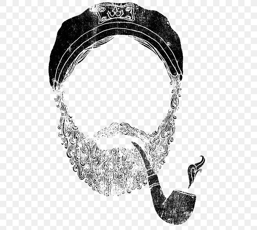 Tobacco Pipe Beard Illustrator Drawing Illustration, PNG, 526x733px, Tobacco Pipe, Art, Beard, Black And White, Bling Bling Download Free