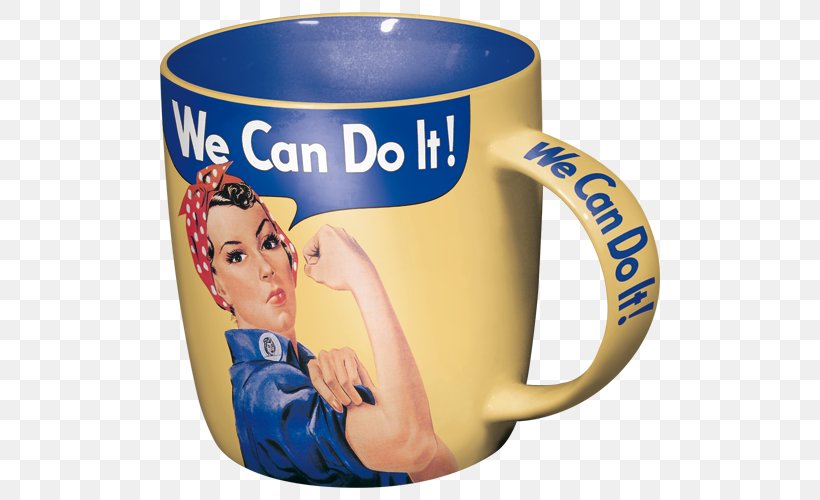We Can Do It! Coffee Cup Bag Mug, PNG, 500x500px, We Can Do It, Bag, Coffee, Coffee Cup, Cup Download Free