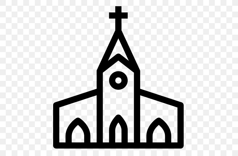 Christian Church Icon, PNG, 540x540px, Christian Church, Area, Black And White, Christian Denomination, Christianity Download Free