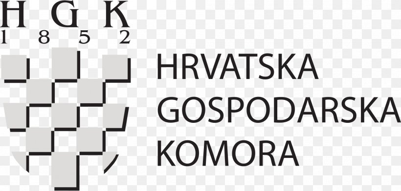 Croatian Chamber Of Economy Hrvatska Gospodarska Komora Economic Development, PNG, 2000x958px, Economy, Area, Black, Black And White, Brand Download Free