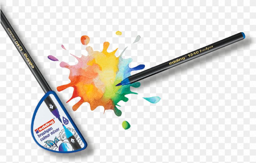 Marker Pen Pens Fudepen Drawing Paintbrush, PNG, 960x614px, Marker Pen, Color, Drawing, Edding, Fudepen Download Free