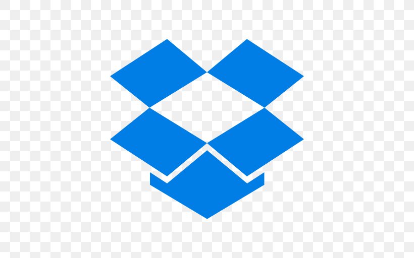 Dropbox Social Media Computer File, PNG, 512x512px, Dropbox, Area, Blue, Brand, Electric Blue Download Free