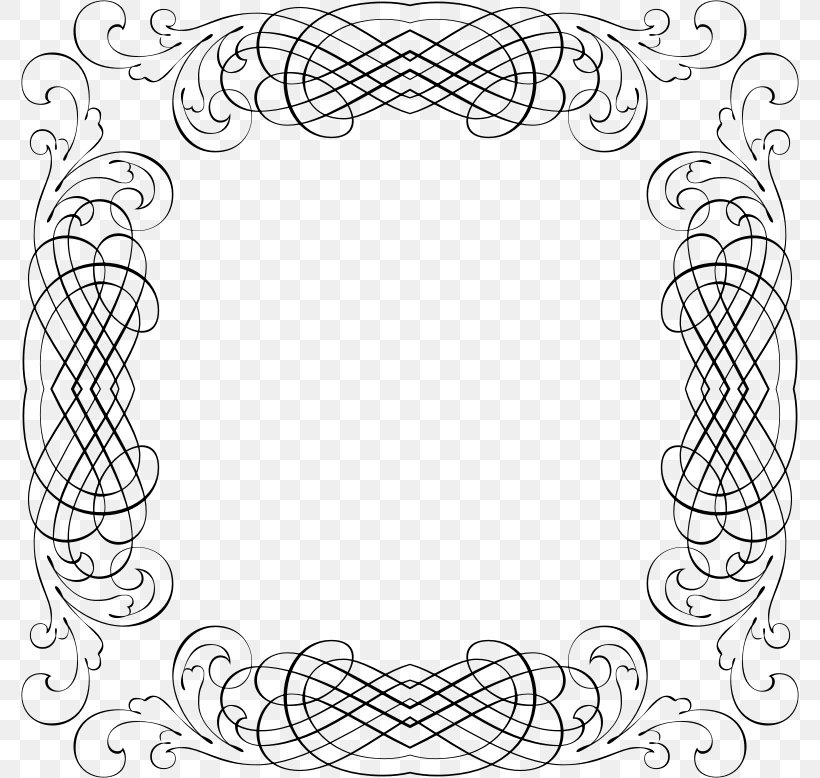 Line Art Drawing Picture Frames, PNG, 778x778px, Line Art, Area, Black And White, Decorative Arts, Drawing Download Free