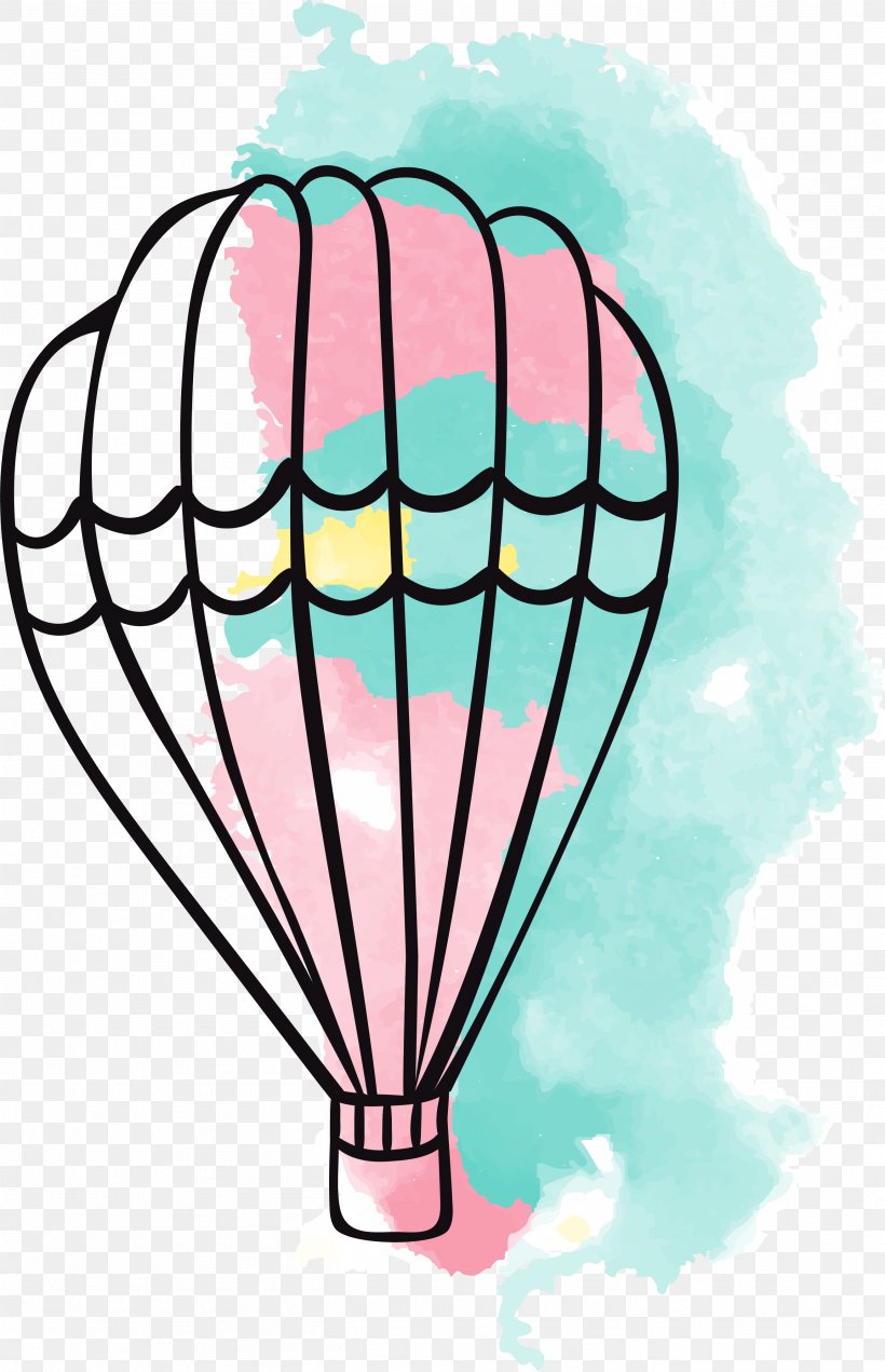 Airplane Hot Air Balloon Watercolor Painting Clip Art, PNG, 2616x4057px, Airplane, Balloon, Cartoon, Dessin Animxe9, Drawing Download Free