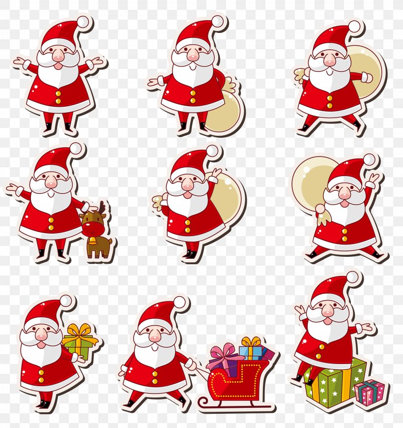 Cartoon Santa Claus Creative, PNG, 2227x2365px, Santa Claus, Area, Cartoon, Character, Christmas Download Free