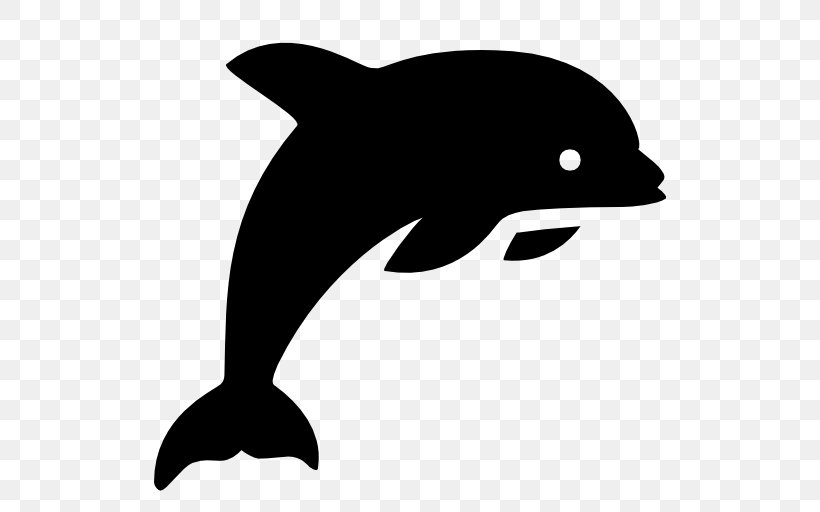 Dolphin Icon Design, PNG, 512x512px, Dolphin, Beak, Black, Black And White, Common Bottlenose Dolphin Download Free