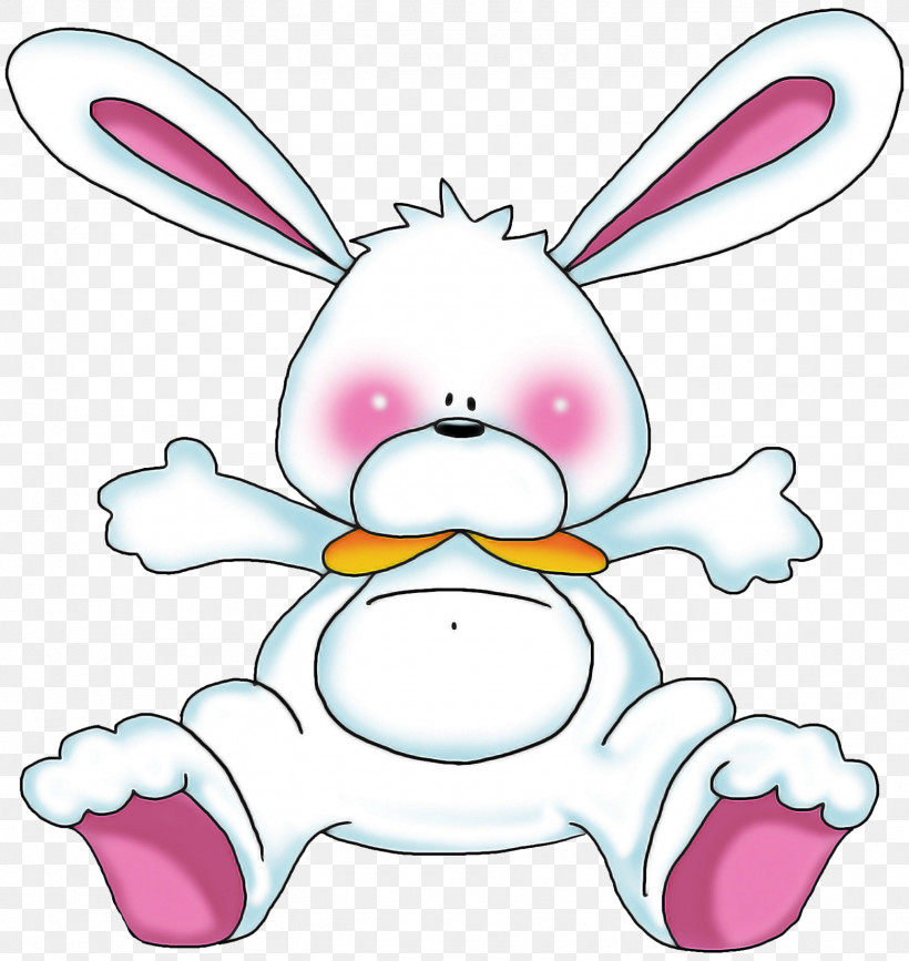 Easter Bunny, PNG, 1560x1650px, Cartoon, Animal Figure, Easter Bunny, Line, Nose Download Free