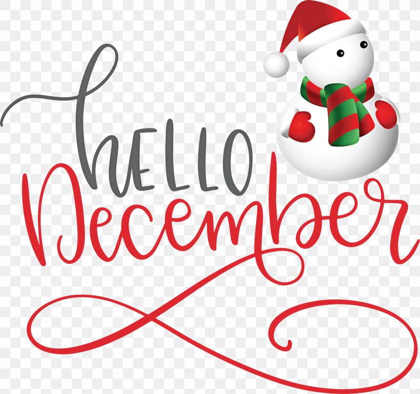 Hello December Winter December, PNG, 3000x2818px, Hello December, Character, Christmas Day, Christmas Ornament, Christmas Ornament M Download Free