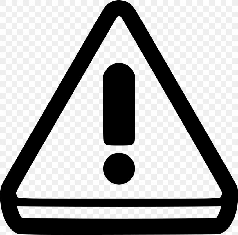 Warning Sign Risk Hazard, PNG, 980x970px, Warning Sign, Area, Black And White, Hazard, Hazard Symbol Download Free