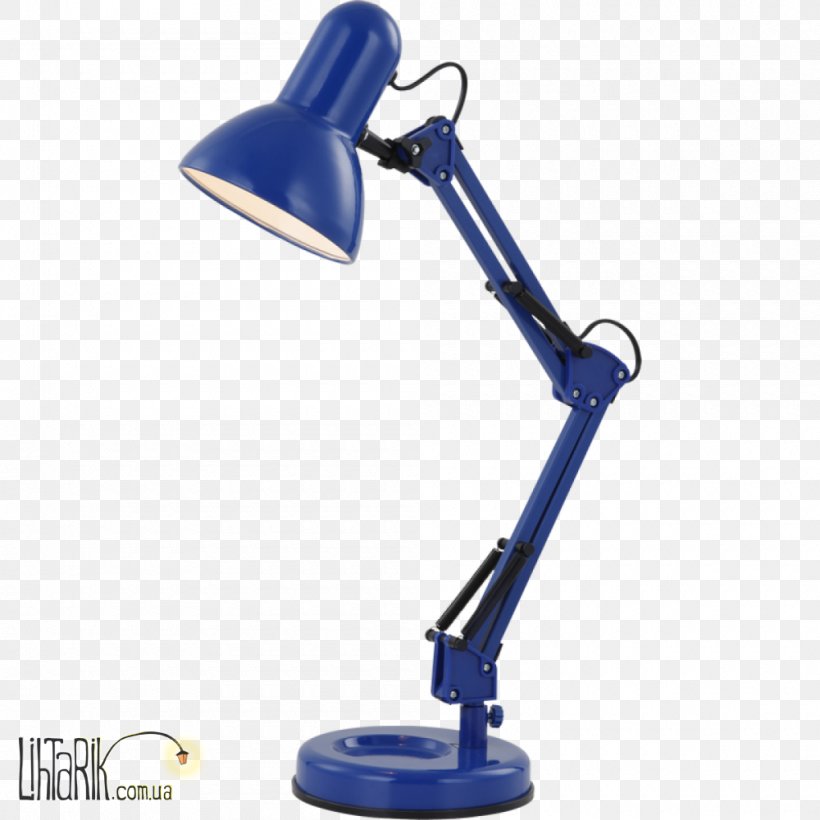 Table Lampe De Bureau Light Fixture Lighting, PNG, 1000x1000px, Table, Balancedarm Lamp, Blue, Chandelier, Desk Download Free