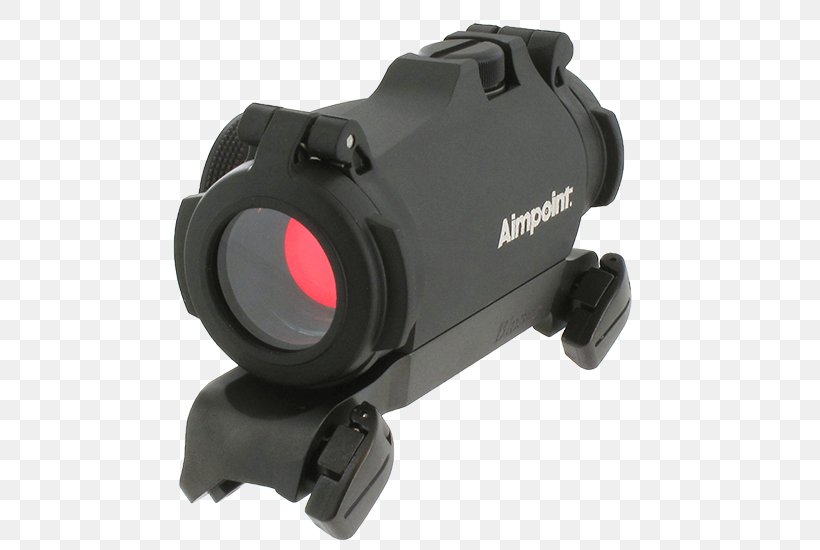 Aimpoint AB Red Dot Sight Aimpoint Micro H-1 2 MOA Dot (with Standard Mount) 200018 Aimpoint CompM4, PNG, 650x550px, Aimpoint Ab, Aimpoint Compm4, Blaser, Camera Accessory, Firearm Download Free