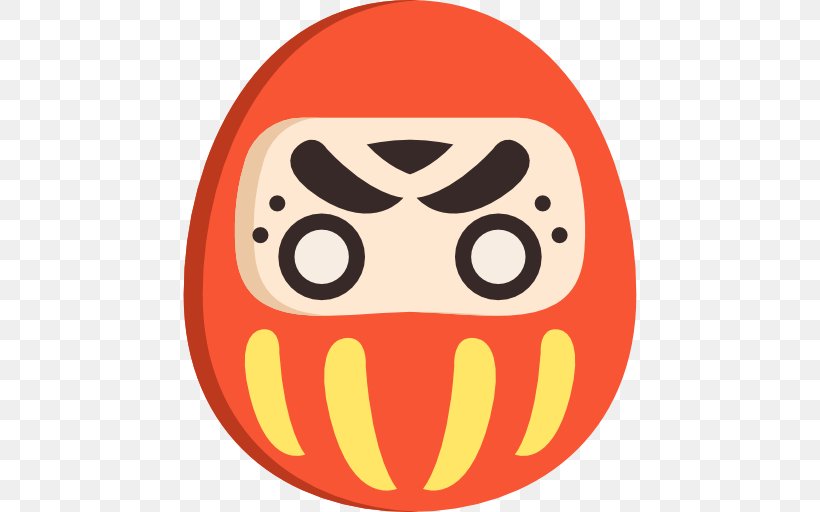 Daruma Doll Japanese Clip Art, PNG, 512x512px, Daruma Doll, Emoticon, Face, Facial Expression, Food Download Free