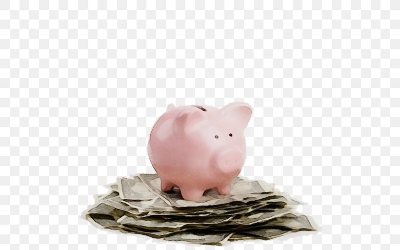 Piggy Bank, PNG, 512x512px, Watercolor, Animal Figure, Cash, Domestic Pig, Figurine Download Free