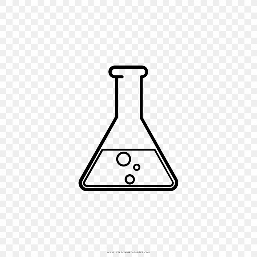 Erlenmeyer Flask Test Tubes Drawing Chemistry Laboratory Flasks, PNG, 1000x1000px, Erlenmeyer Flask, Area, Ausmalbild, Auto Part, Chemistry Download Free