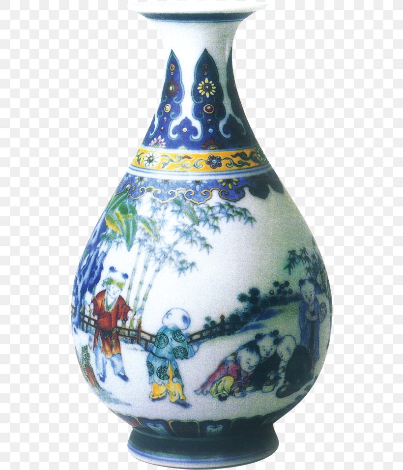 Qing Dynasty Vase Blue And White Pottery Jingdezhen Porcelain, PNG, 534x956px, Qing Dynasty, Artifact, Blue And White Porcelain, Blue And White Pottery, Ceramic Download Free