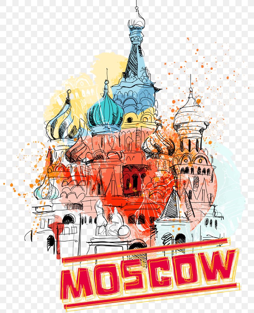 Saint Basil's Cathedral Moscow International Business Center, PNG, 800x1012px, Watercolor, Cartoon, Flower, Frame, Heart Download Free