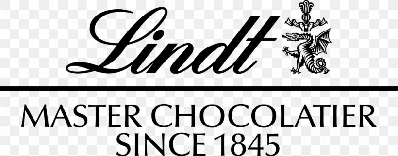 Chocolate Truffle Lindt & Sprüngli Logo, PNG, 1024x403px, Chocolate Truffle, Area, Black, Black And White, Brand Download Free
