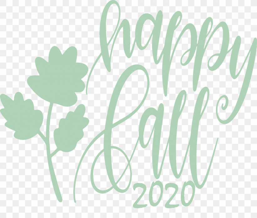 Logo Font Leaf Green Computer, PNG, 3000x2553px, Happy Autumn, Biology, Computer, Green, Happy Fall Download Free