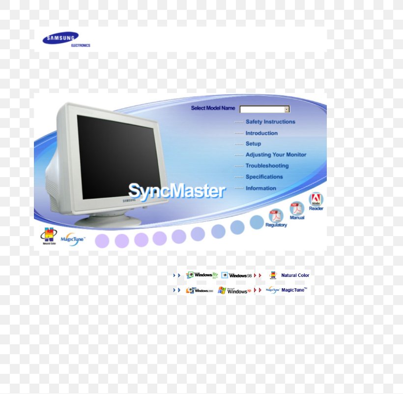 Computer Monitors Product Manuals Adobe Reader Samsung SyncMaster 710T Samsung SyncMaster 510N, PNG, 789x801px, Computer Monitors, Adobe Acrobat, Adobe Reader, Brand, Display Device Download Free