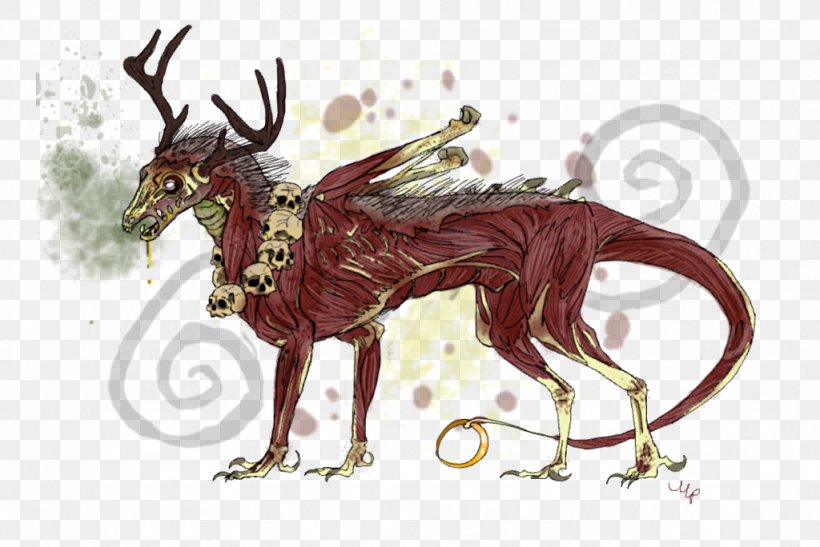 Drawing Reindeer Dragon Ritual Necromancy, PNG, 1024x684px, Drawing, Art, Cartoon, Deer, Deviantart Download Free