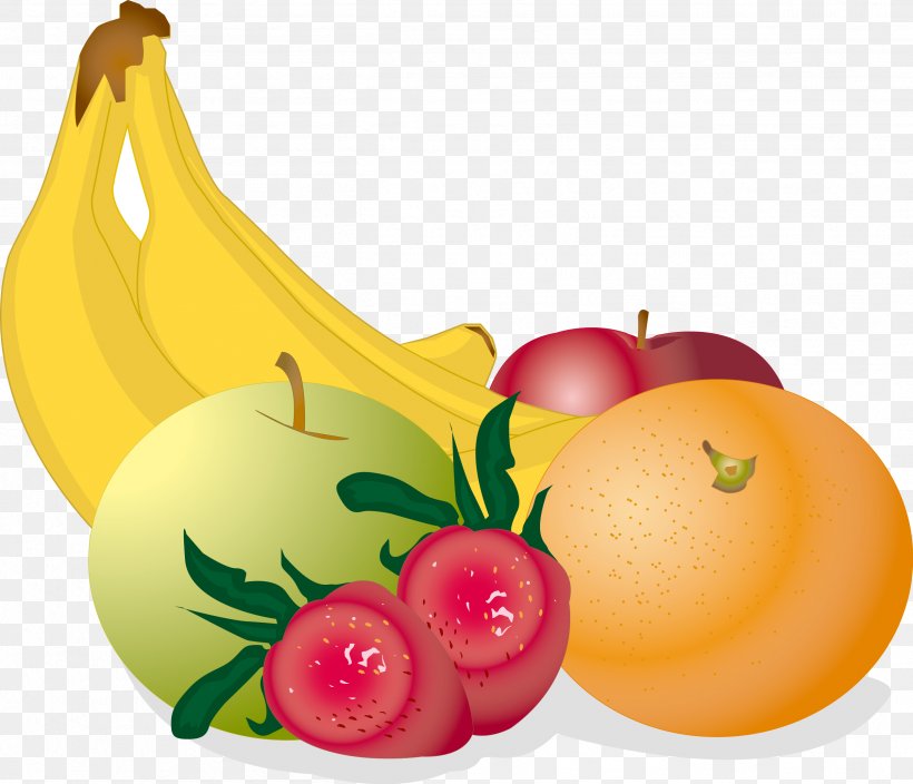 Fruit Strawberry Banana Illustration, PNG, 2514x2159px, Fruit, Apple, Banana, Banana Peel, Berry Download Free