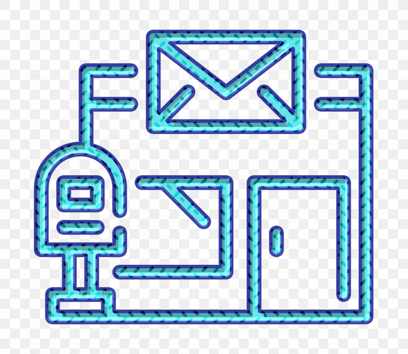 Post Office Icon Building Icon Mailbox Icon, PNG, 1166x1012px, Post Office Icon, Aqua, Building Icon, Electric Blue, Line Download Free