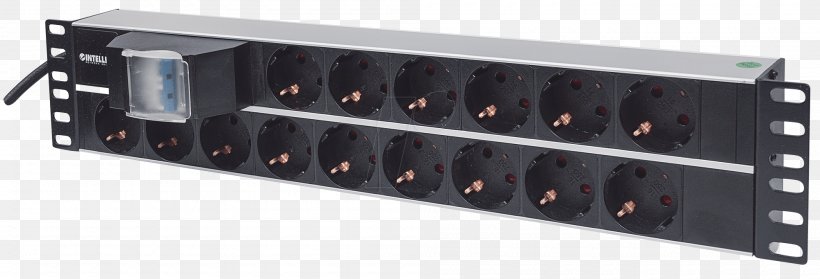 Power Strips & Surge Suppressors 19-inch Rack Power Distribution Unit Rack Unit AC Power Plugs And Sockets, PNG, 2000x682px, 19inch Rack, Power Strips Surge Suppressors, Ac Power Plugs And Sockets, Audio, Audio Receiver Download Free