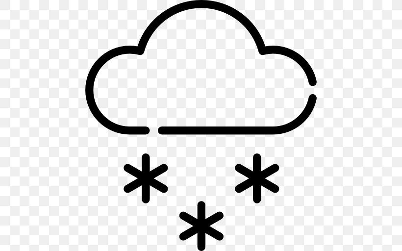 Snowflake Weather, PNG, 512x512px, Snow, Area, Black And White, Blizzard, Cloud Download Free