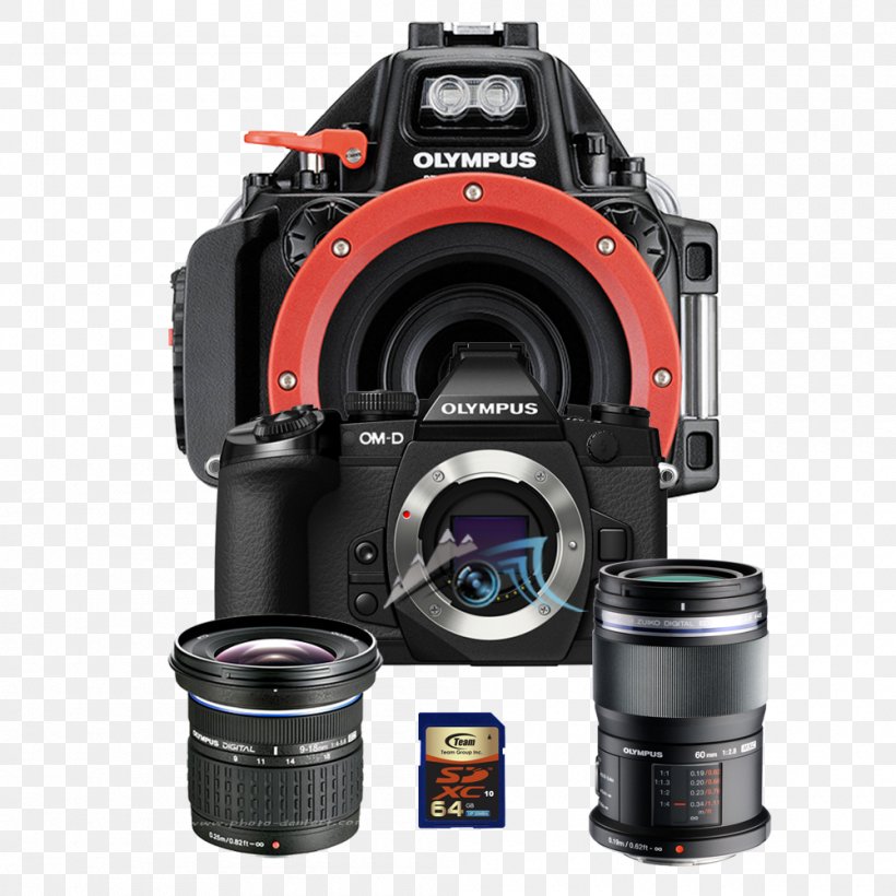 Olympus OM-D E-M5 Mark II Olympus Tough TG-4 Camera Underwater Photography, PNG, 1000x1000px, Olympus Omd Em5 Mark Ii, Camera, Camera Accessory, Camera Lens, Cameras Optics Download Free
