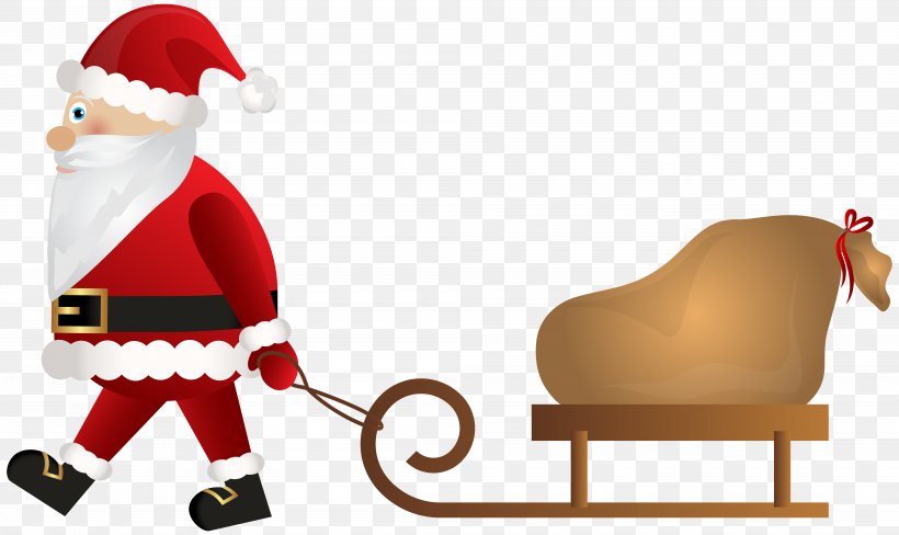 Santa Claus Rudolph Sled Christmas Clip Art, PNG, 8000x4765px, Santa Claus, Christmas, Christmas Decoration, Christmas Ornament, Clip Art Download Free