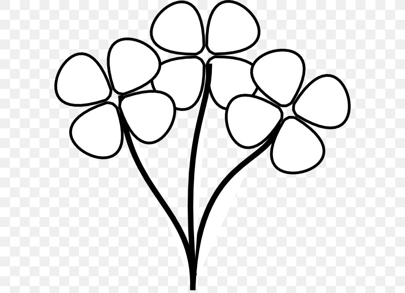 Flower Black And White Clip Art, PNG, 600x594px, Flower, Area, Black And White, Blog, Branch Download Free
