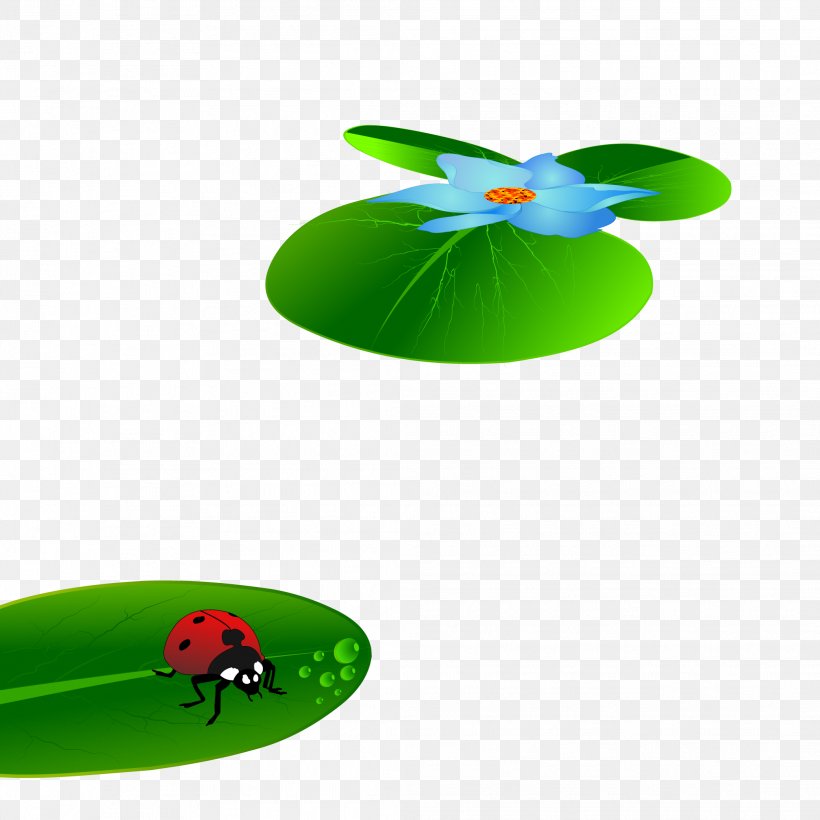 Ladybird Euclidean Vector Leaf, PNG, 2083x2083px, Ladybird, Cartoon, Element, Grass, Green Download Free