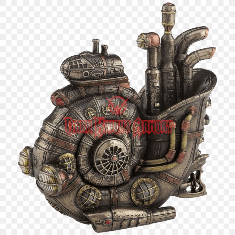 Steampunk Statue Fantasy Figurine Metal, PNG, 850x850px, Steampunk, Box, Bronze, Casting, Clock Download Free