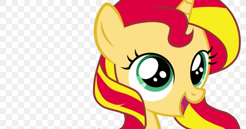 Sunset Shimmer Pony Fluttershy Filly Rarity, PNG, 965x507px, Watercolor, Cartoon, Flower, Frame, Heart Download Free