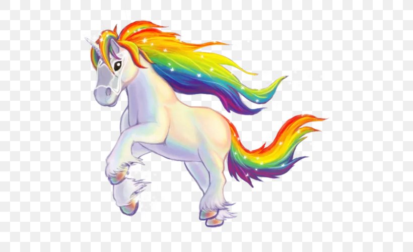 Unicorn Rainbow Color Horse Clip Art, PNG, 500x500px, Unicorn, Animal Figure, Art, Autoimmune Disease, Color Download Free