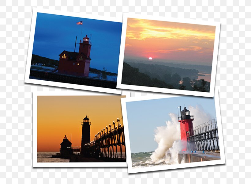 Big Red Lighthouse Grand Haven Television Show Sky, PNG, 700x600px, Lighthouse, Advertising, Blue, Brand, Collage Download Free