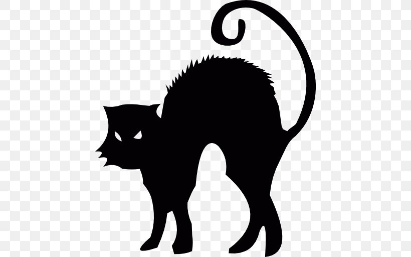 Black Cat Halloween Clip Art, PNG, 512x512px, Black Cat, Black, Black And White, Carnivoran, Cat Download Free