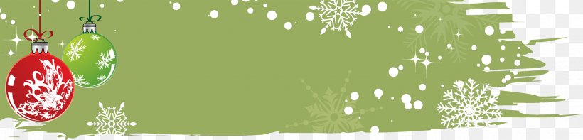 Winter Christmas Green Clip Art, PNG, 2500x601px, Winter, Christmas, Color, Ecosystem, Flowering Plant Download Free