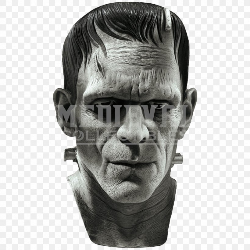 Frankenstein's Monster Mask Jason Voorhees Costume, PNG, 833x833px, Frankenstein, Black And White, Boris Karloff, Character Mask, Chin Download Free