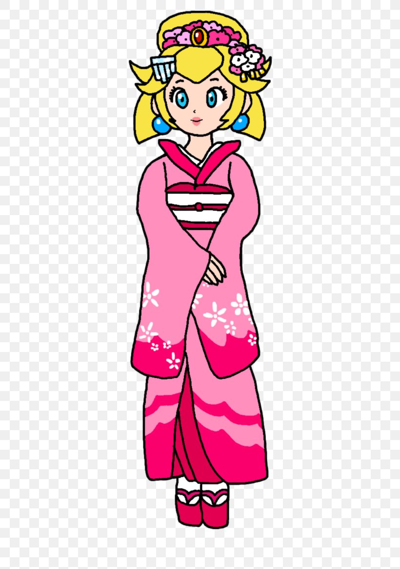 Princess Peach Dress Kimono Clothing Rosalina, PNG, 687x1164px, Watercolor, Cartoon, Flower, Frame, Heart Download Free