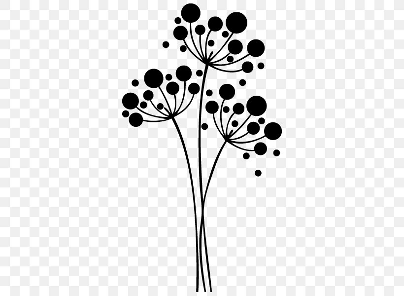 Drawing Silhouette Flower Phonograph Record Painting, PNG, 600x600px, Drawing, Black, Black And White, Branch, Decorative Arts Download Free
