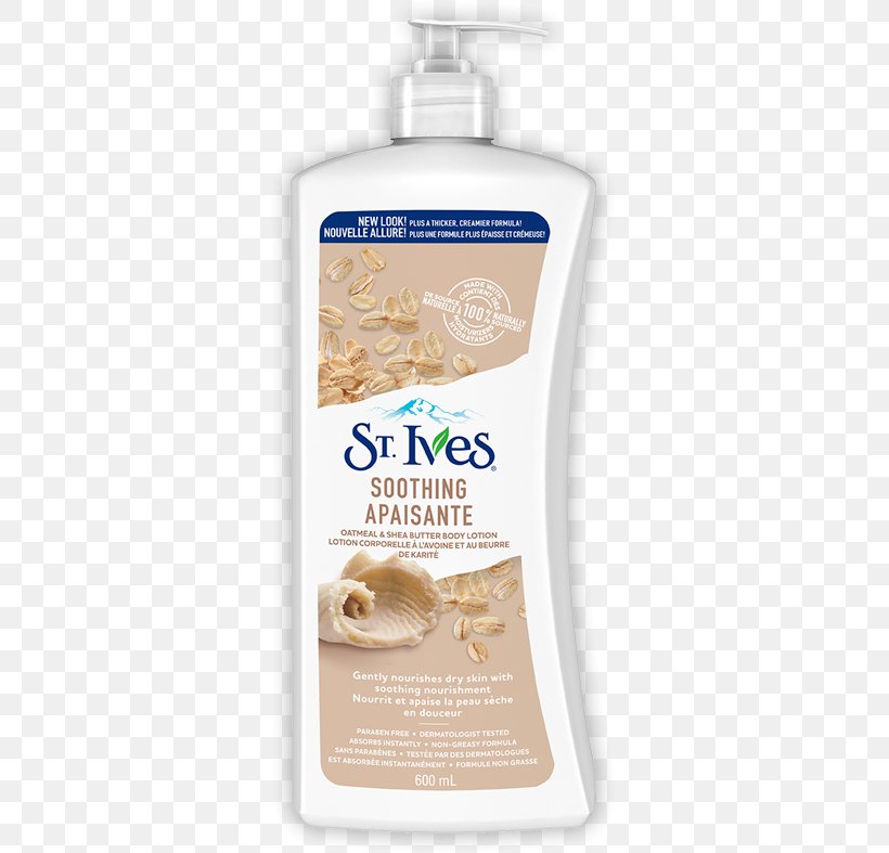 St. Ives Naturally Soothing Oatmeal & Shea Butter Body Lotion St. Ives Naturally Soothing Oatmeal & Shea Butter Body Lotion Shower Gel, PNG, 530x787px, Lotion, Butter, Cosmetics, Cream, Extract Download Free