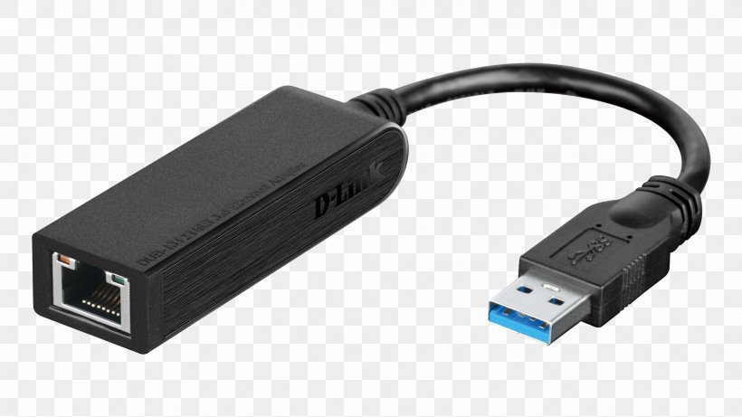 Laptop USB 3.0 Network Cards & Adapters Gigabit Ethernet D-Link, PNG, 1664x936px, Laptop, Adapter, Cable, Computer, Computer Network Download Free
