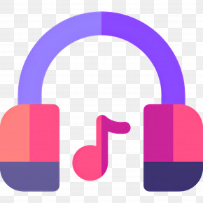 Listening Music - Colorful Headphones With Music Note Design PNG