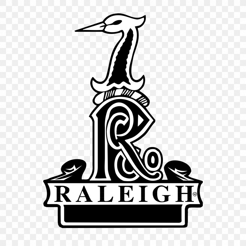 Logo Raleigh Record Vector Graphics Jaapp Branding & Design B.V., PNG, 2400x2400px, Logo, Area, Bicycle, Black And White, Brand Download Free