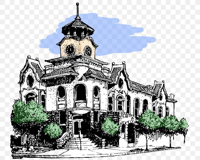 Old Gilroy Old City Hall Restaurant, PNG, 753x657px, Old Gilroy, Black And White, Building, Byzantine Architecture, California Download Free