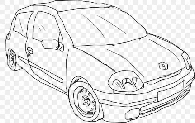 Renault Clio Car Door Line Art, PNG, 900x568px, Renault Clio, Art, Artwork, Automotive Design, Automotive Exterior Download Free