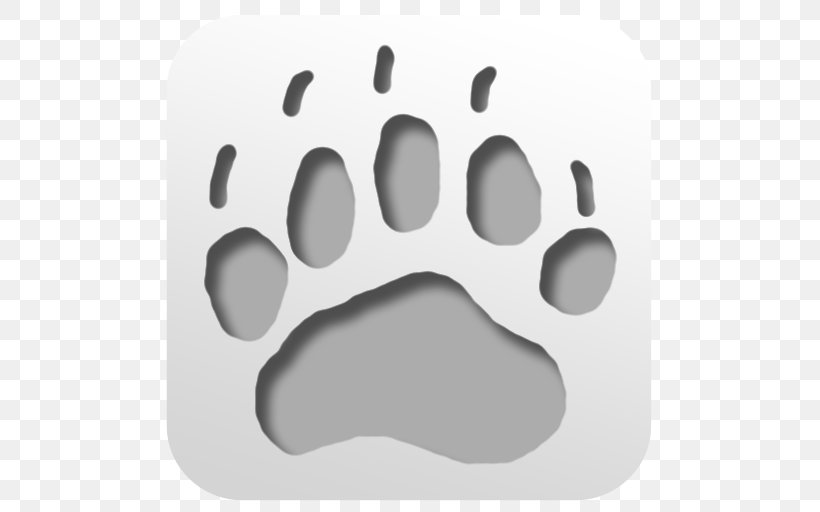 Snout Font, PNG, 512x512px, Snout, Black And White, Nose, Paw, White Download Free